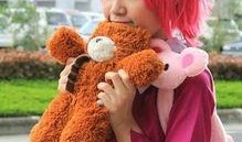 吃瓜小熊cos,萌态可掬，趣味横生